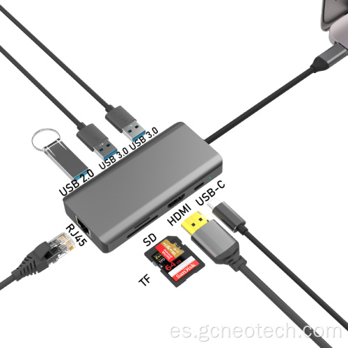 Estación de acoplamiento Multiport 8-in-1 USB-C Multiport